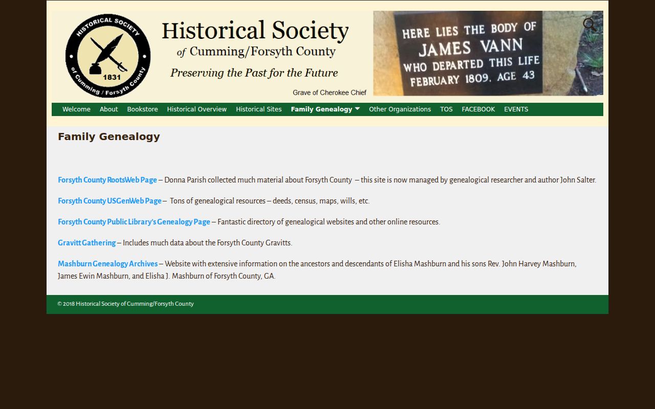 Forsyth County city directory family genealogy collection